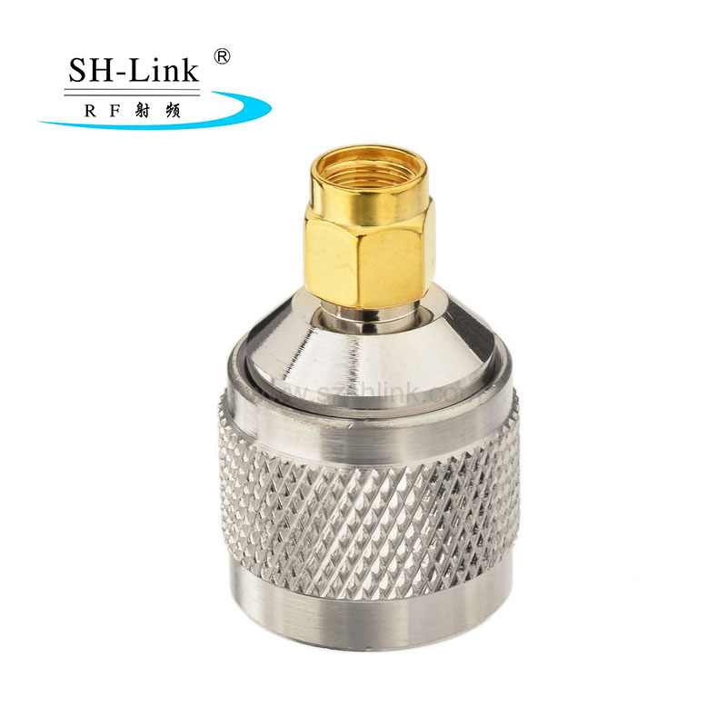 50 ohm Brass N type male to SMA male adapter RF Coaxial Adaptor